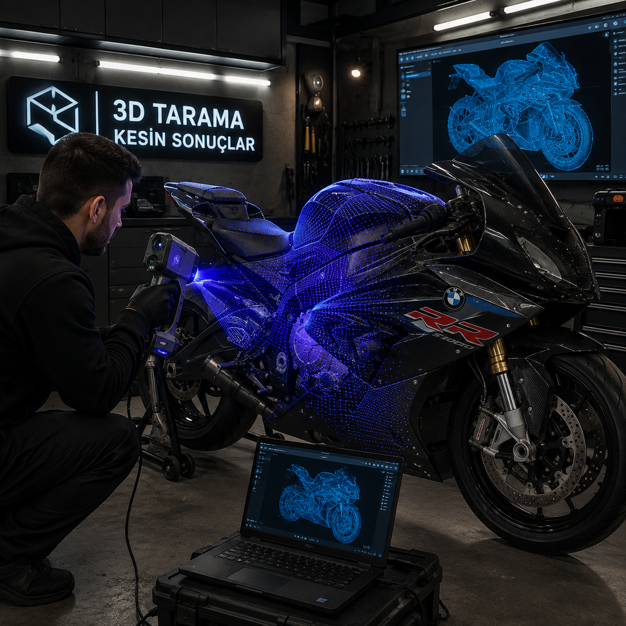 Motosiklet 3D Tarama İstanbul | Profesyonel Motosiklet Parça Tarama – 3DSAR