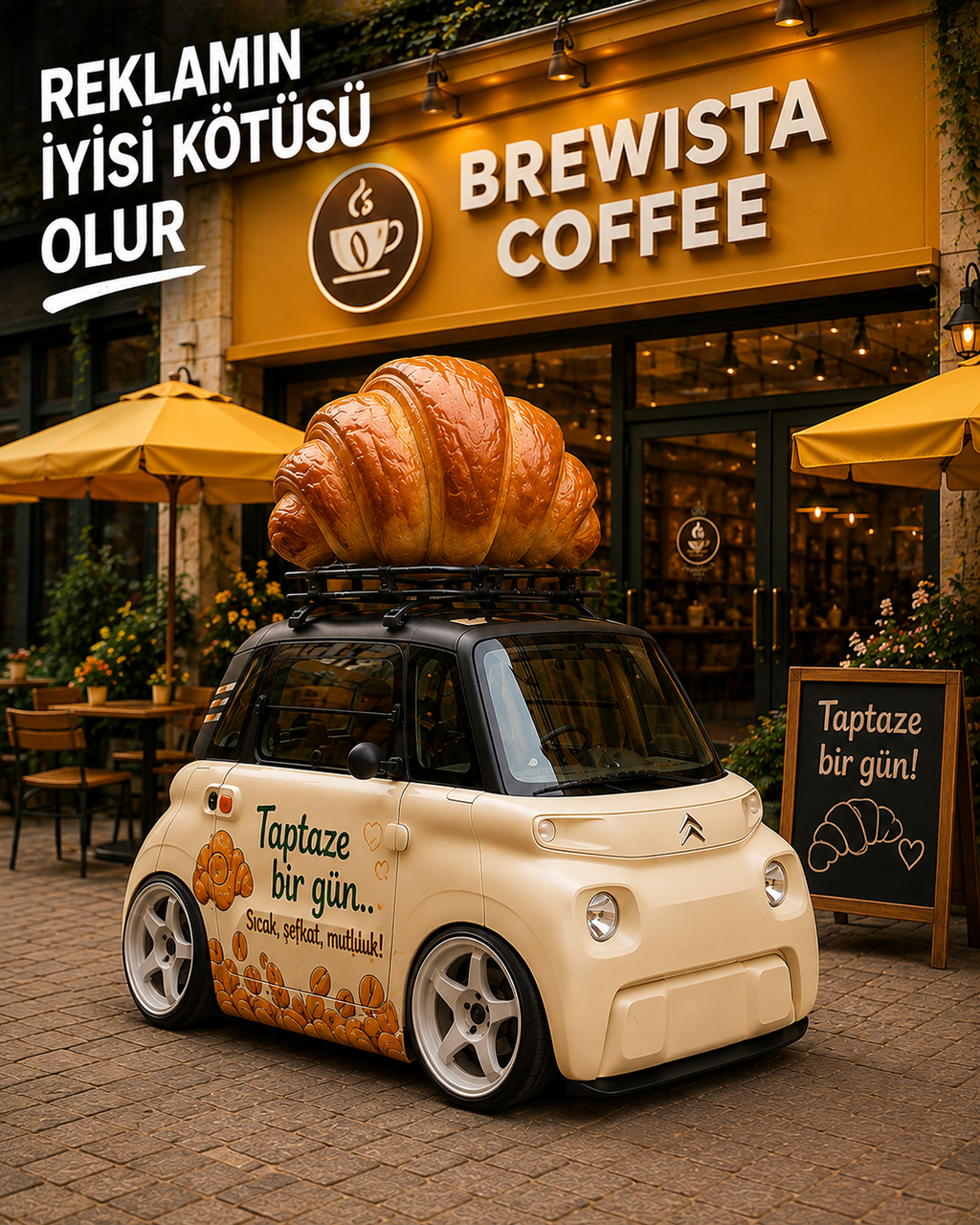 Araç Üstü 3D Reklam Figürleri | Kafe ve Restoran Dekoru - araç üstü 3D figür görseli 3