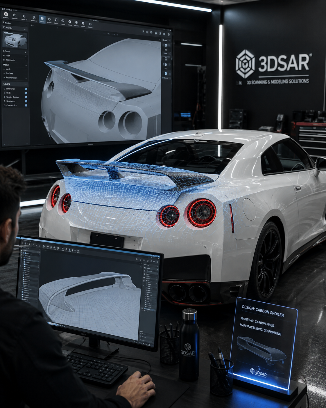 Otomobil Body Kit, Spoiler ve Özel 3D Otomotiv Parçaları - body kit üretimi görseli 1