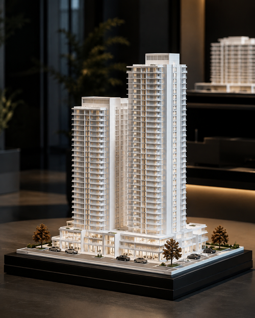 3D Mimari Maket Üretimi | Konut, AVM, Stadyum ve Proje Modelleri - 3D mimari maket görseli 1