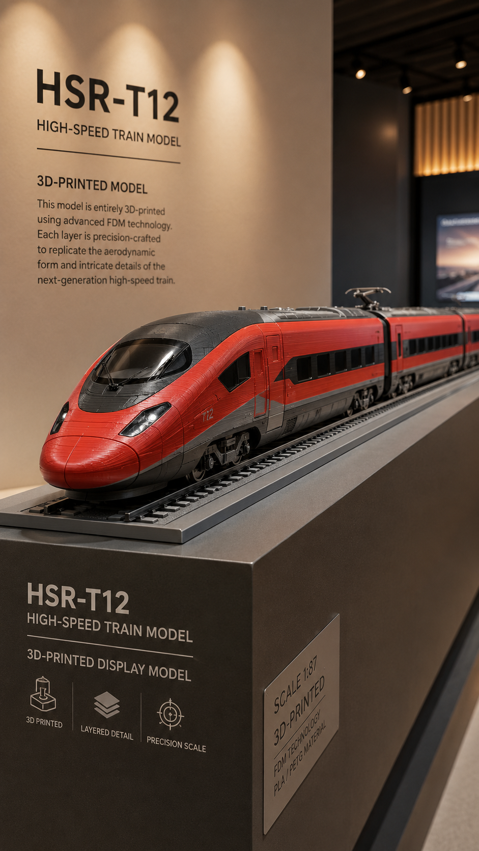 Kişiye Özel 3D Hızlı Tren Modeli | Profesyonel Modelleme & 3D Baskı