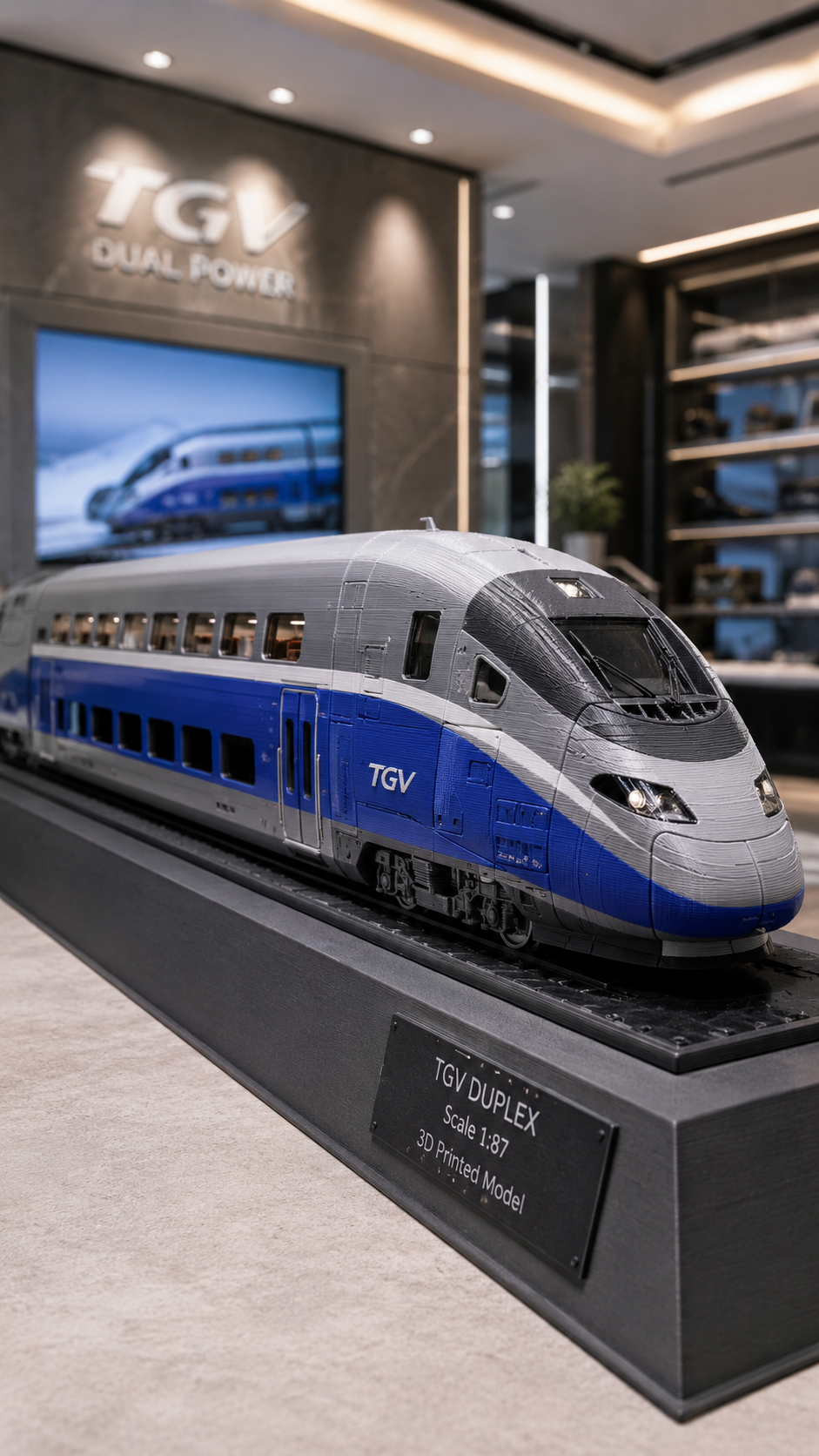 Kişiye Özel 3D Hızlı Tren Modeli | Profesyonel Modelleme & 3D Baskı