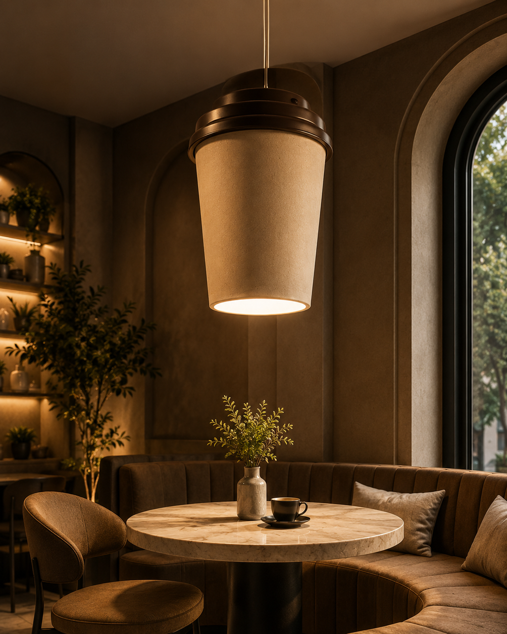 Dev Kahve Bardağı Dekoru | Kafe İçin Özel Ölçü 3D Üretim - dev kahve bardağı görseli 4