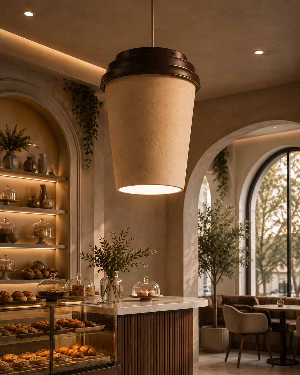 Dev Kahve Bardağı Dekoru | Kafe İçin Özel Ölçü 3D Üretim - dev kahve bardağı görseli 6