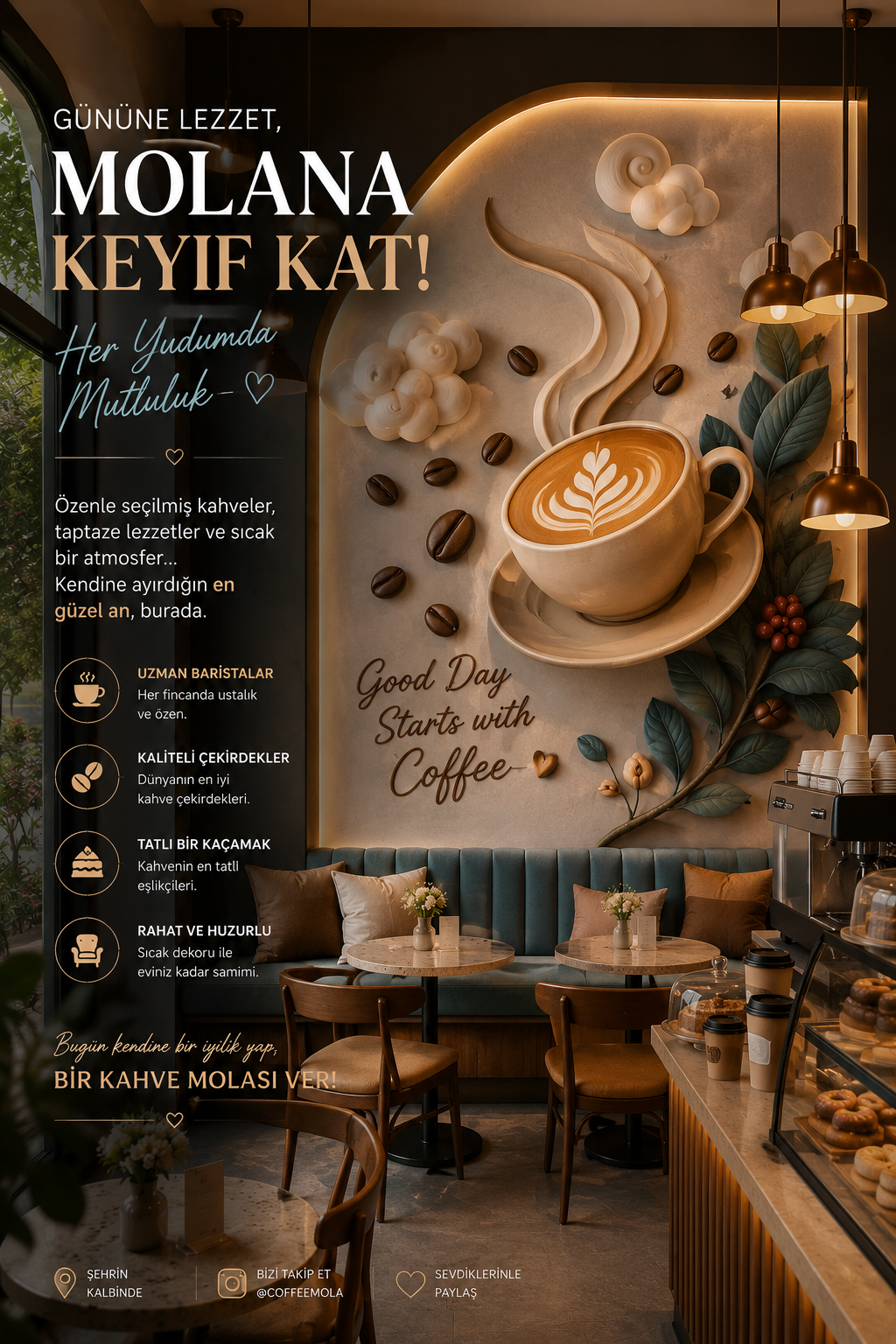 Dev Duvar Figürleri | Mağaza, Kafe ve İç Mekan İçin 3D Dekor - dev duvar figürü görseli 4
