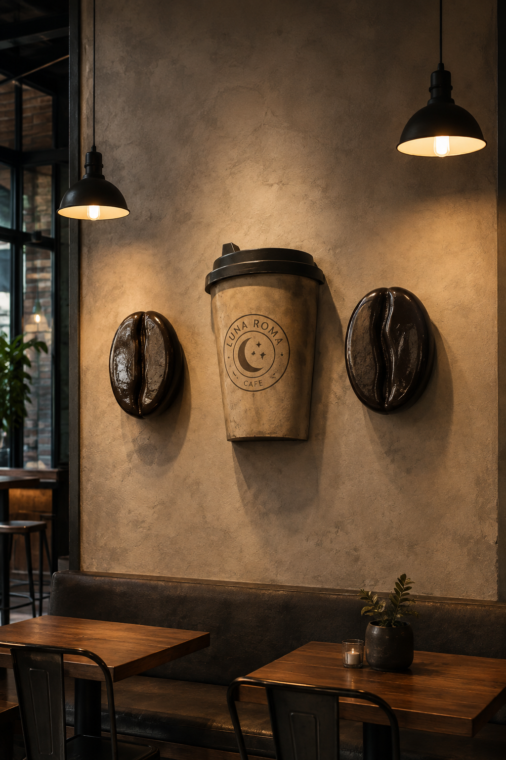 Dev Kahve Figürleri | Kafe ve Restoran İçin Özel 3D Dekor - dev kahve figürü görseli 4