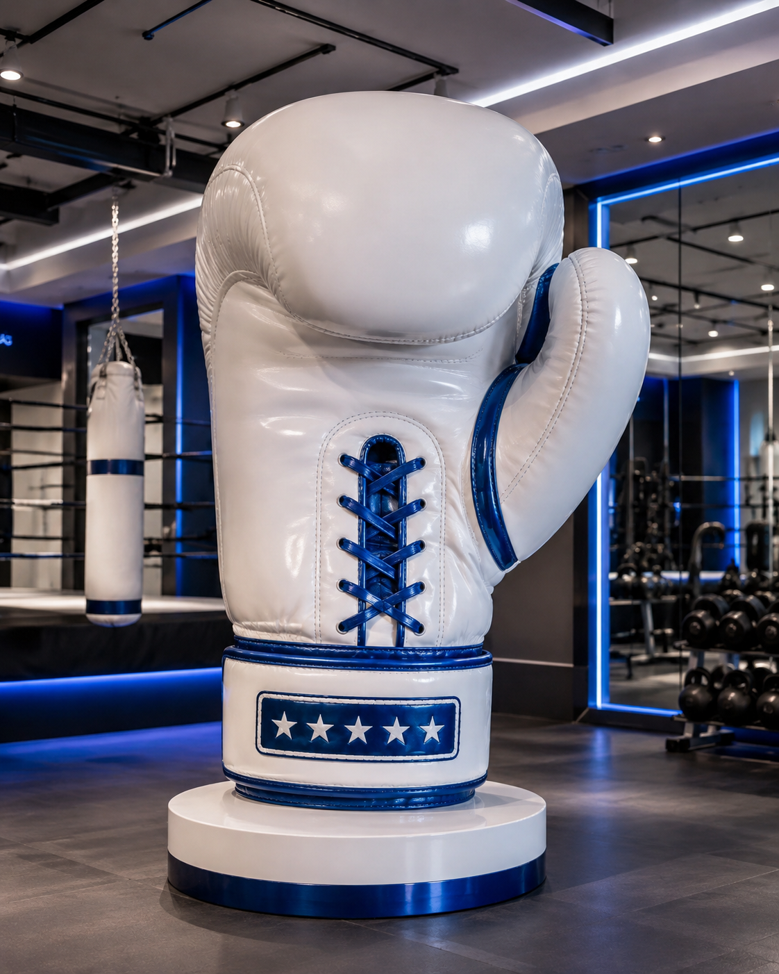 Dev Boks Eldiveni Figürü | Spor Salonu ve Etkinlik İçin 3D Dekor - dev boks eldiveni görseli 3
