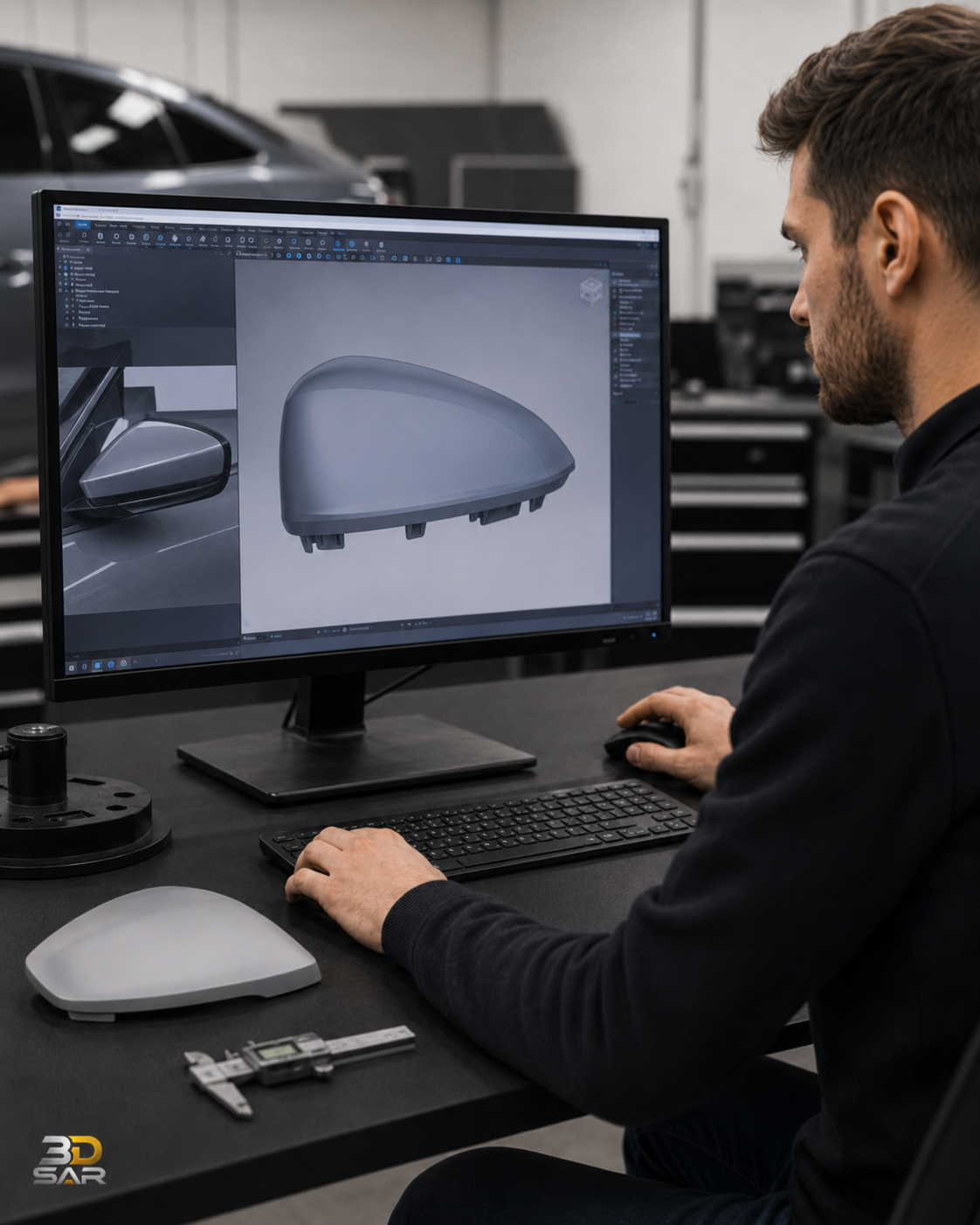 Otomotiv Özel Parça Üretimi | 3D Tarama, Modelleme ve 3D Baskı - otomotiv özel parça üretimi görseli 5