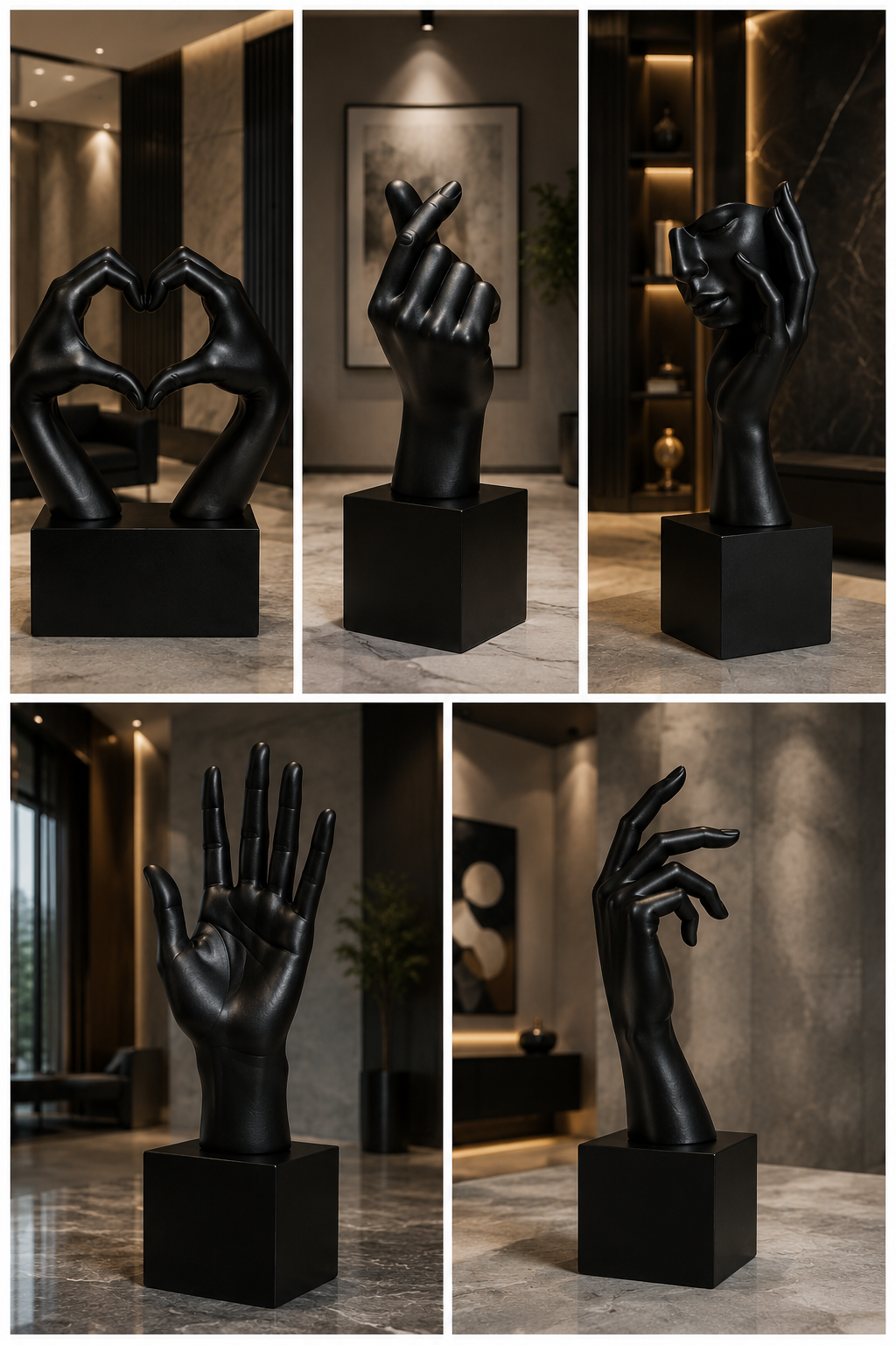 Dekoratif El Heykelleri | Modern Sanat Objeleri