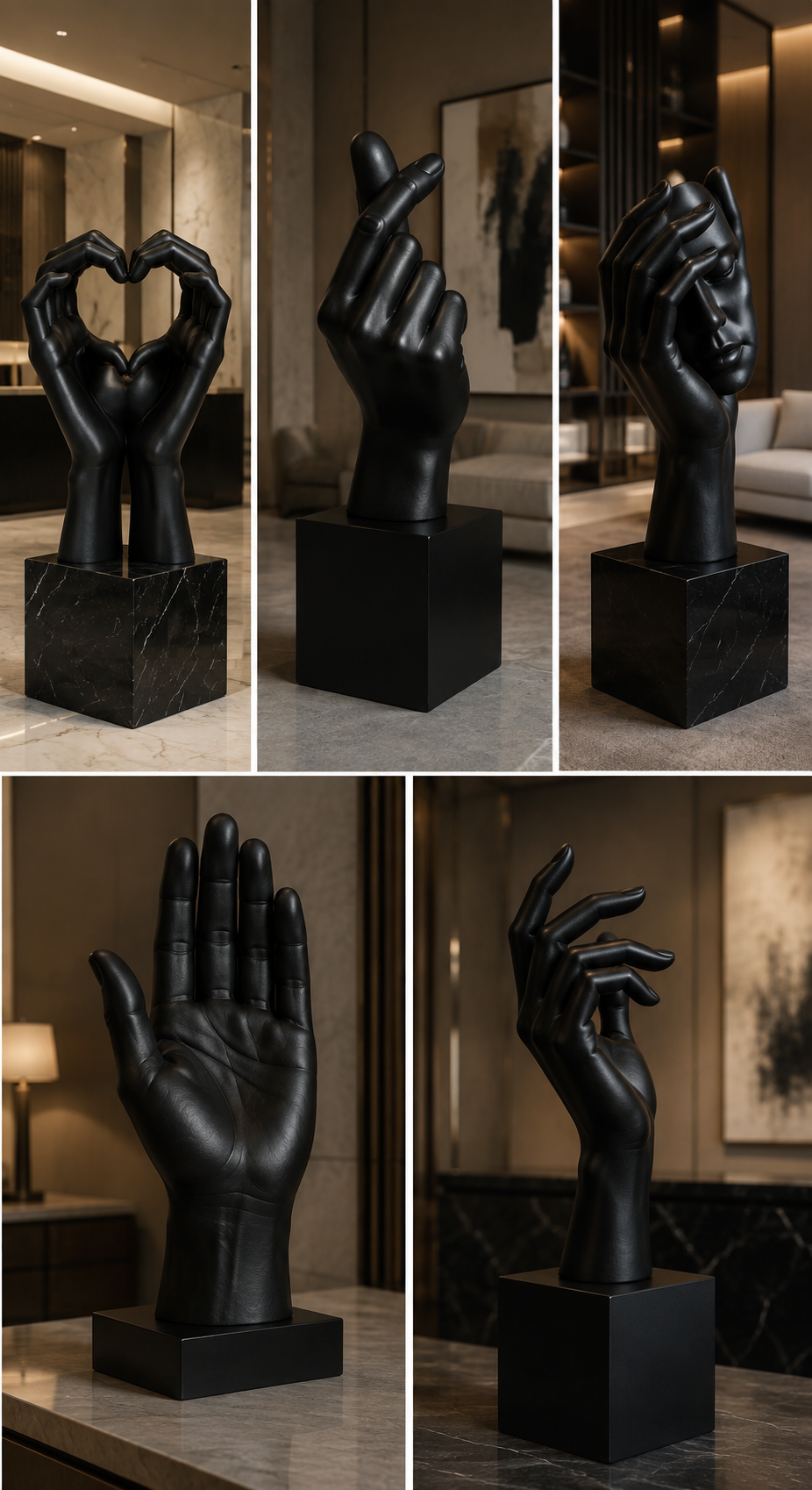 Dekoratif El Heykelleri | Modern Sanat Objeleri