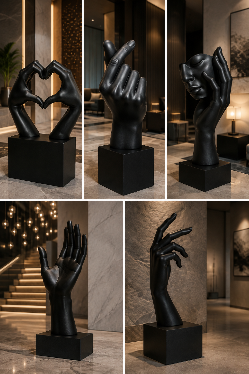 Dekoratif El Heykelleri | Modern Sanat Objeleri