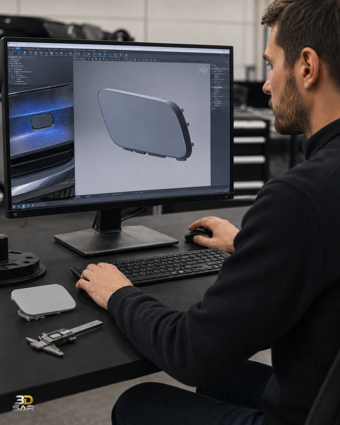 Otomotiv Özel Parça Üretimi | 3D Tarama, Modelleme ve 3D Baskı - otomotiv özel parça üretimi görseli 2