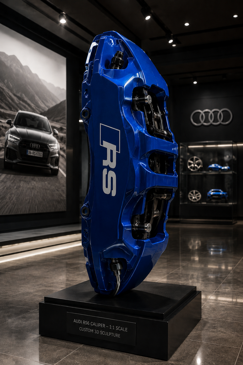 Audi RS6 Fren Kaliperi Dekoratif 3D Figür | Özel Ölçü Üretim